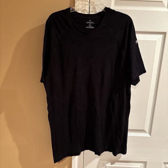 Fabletics Men's 2XL The Training Day Tee Athleisure Athletic Black Camo Tshirt - Picture 1 of 6